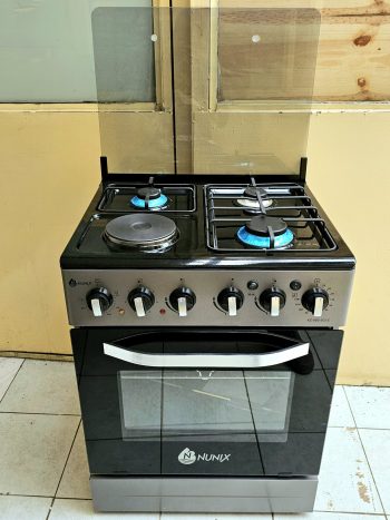 60 by 60 3 Gas +1 Electric Stand Cooker with Electric Oven (Nunix)