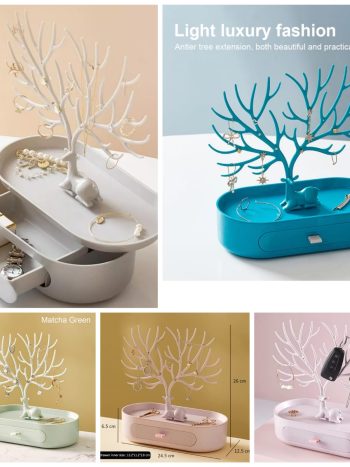 Double Jewelry Organizer With A Storage Space