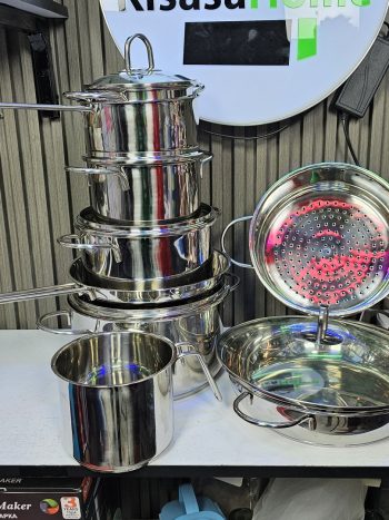 Jameswood 15pcs stainless steel Cookware set