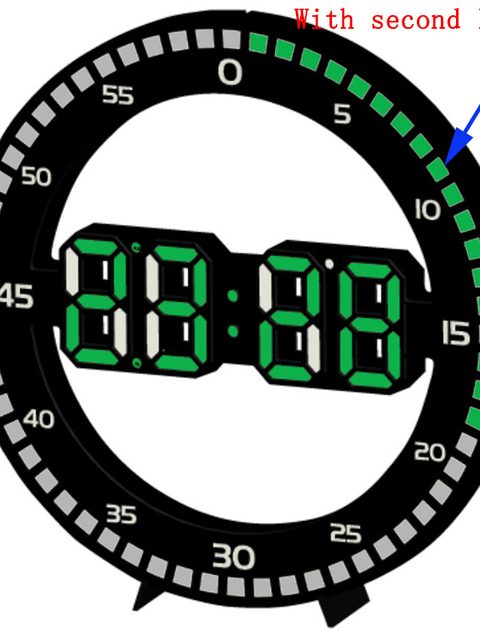 Modern Led Digital Large wall clock