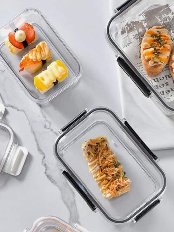 3Pcs Airtight Acrylic Containers