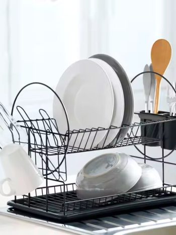2 Layer stainless steel Dish Rack Drainer-1651