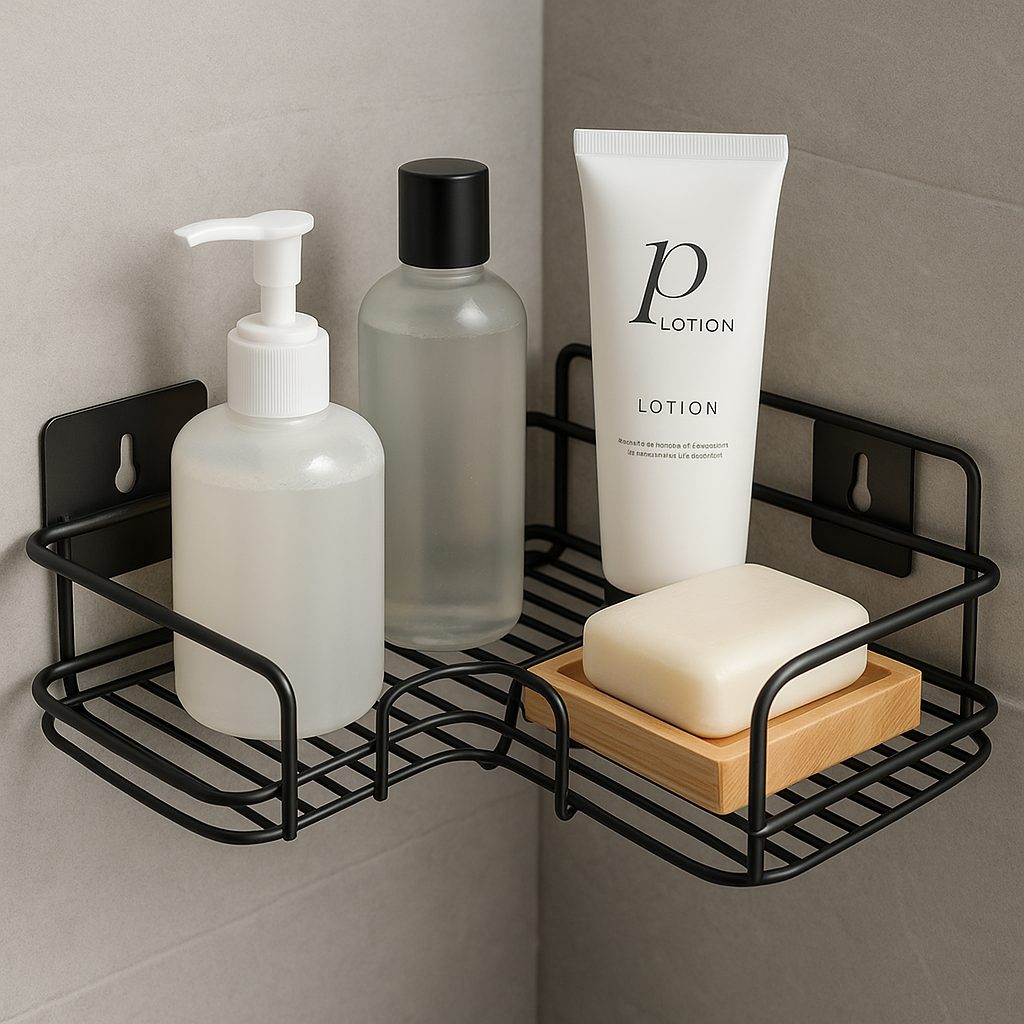 1755078568_metallic20bathroom20corner20shelf20kisasahome.jpg Hard Metallic Bathroom Corner Shelf Organizer | Kisasahome