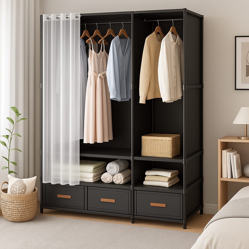 1755082412_black20metallic20wardrobe20kisasahome.jpg Metallic wardrobe || Kisasahome