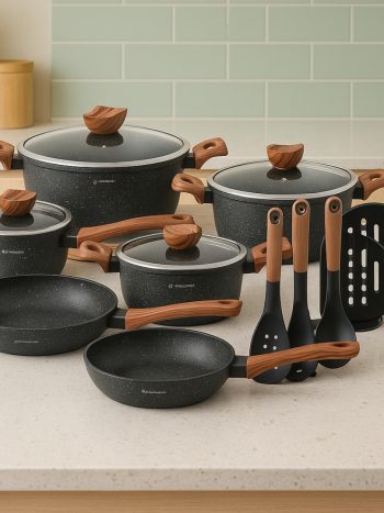 Edenberg 15pcs Marble Cookware Set EB-5617