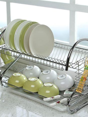 2 Layer stainless steel Dish Rack-1601