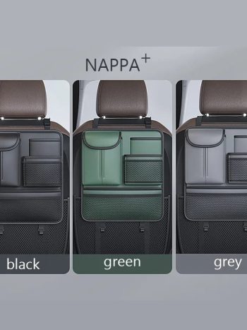 Premium Leather Car Seat Organizer