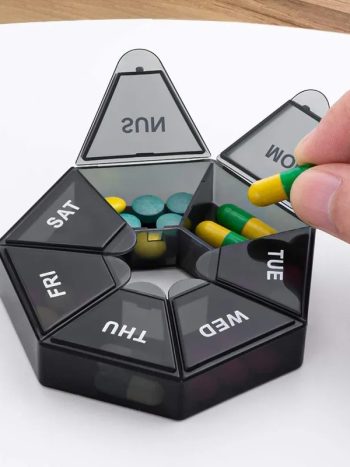 7 Day Pill Organizer Weekly Medicine Box | Kisasahome Kenya