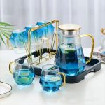 Diamond Glass Tea Set Borosilicate Jug & 6 Cups | Kisasahome Kenya 1 1723729583_1693211463_blue20tea20pot.jpg