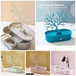 Double Jewelry Organizer With A Storage Space