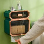 Wall Mount Toilet Paper Holder With a Drawer