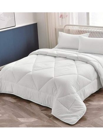 White Quilted Comforter Duvet — Soft & Warm | Kisasahome Kenya