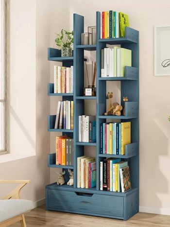 Big Multipurpose  Bookshelf with a lower Drawer Case