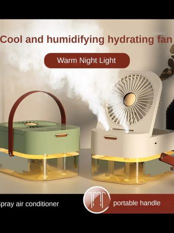 LED Air Humidifier with a Cooling Fan