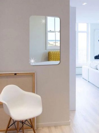 Rectangle Foldable Peel and Stick Mirror (42x27)