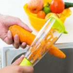 Household Peeling Knife With Storage Cylinder