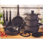 Edenberg 15pcs Marble Cookware Set EB-5645