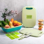 9in1 Multifunctional Cutting Board With Collapsible Strainer