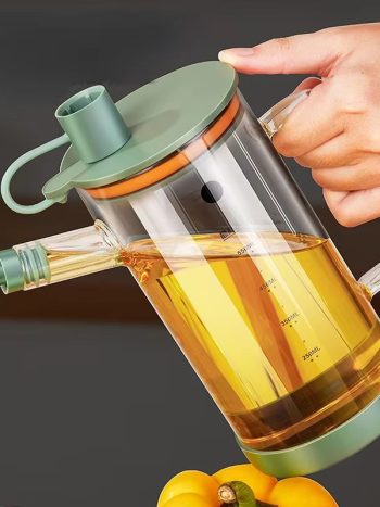 750ml Glass Oil Dispenser Jar Leak-Proof Anti-Drip Spout | Kisasahome Kenya
