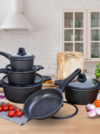 Edenberg 10pcs Marble Cookware set EB-5649