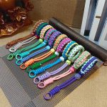Adjustable Braided Mobile Phone Outdoor Sports Lanyard Wrist Band