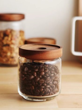 200ml Glass Storage Container with Bamboo Lid Airtight | Kisasahome Kenya