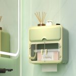 Waterproof Wall mounted Toilet Paper Holder With Double Door