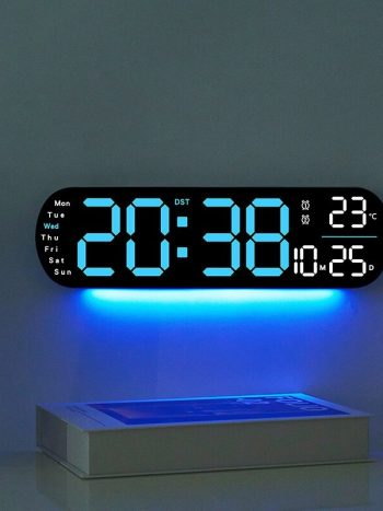 Rectangular Display LED Digital Wall Clock