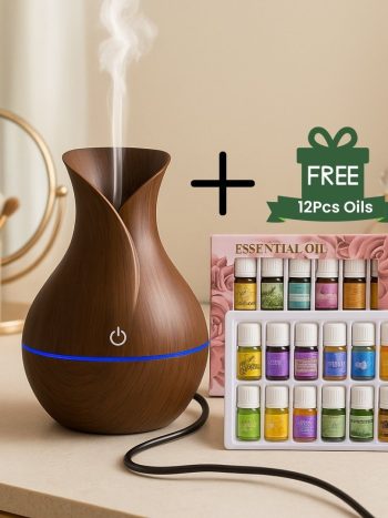 Air Humidifier 130ml, Utrasonic Aroma Humidifier, Essential Oil Diffuser, Aromatherapy Humidifier