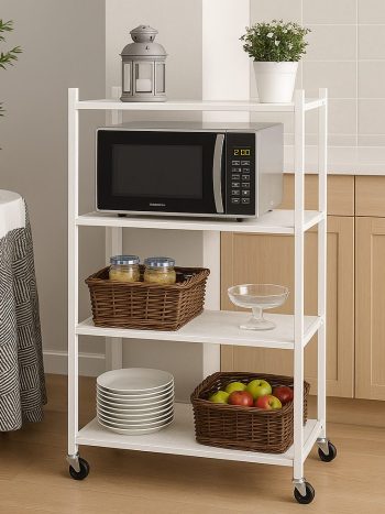 4 Layer Foldable Kitchen Rack