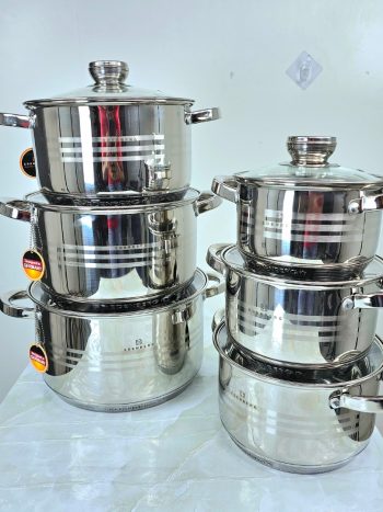 Edenberg 12pcs Stainless Steel Cookware Set EB-4037