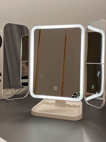 LED Makeup Mirror with Closing Doors