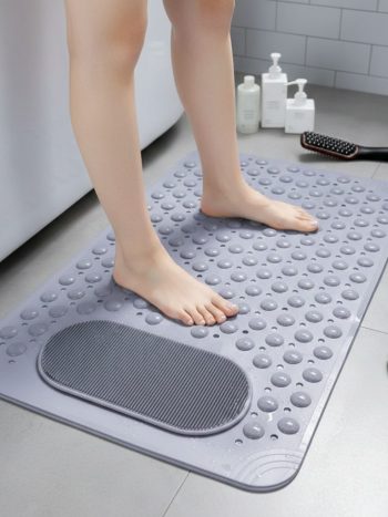 AntiSlip Bathroom Mat with a Massage Pad,Massage Suction Cup 50*80