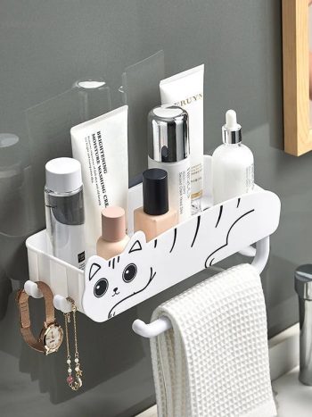 Cat Shaped Bathroom Organizer