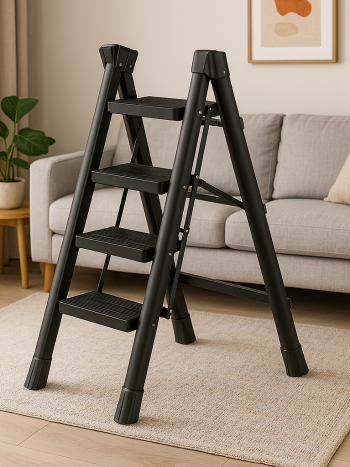 4-Step Folding Ladder Alloy Anti-Slip Foldable — Kisasahome Kenya