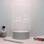 LED Acrylic Message Board Glow Night Light USB — Kisasahome Kenya