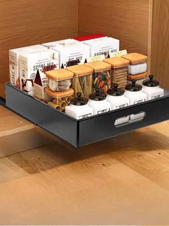 Large Pull-Out Cabinet Drawer Organiser 40×43cm No-Drill | Kisasahome Kenya
