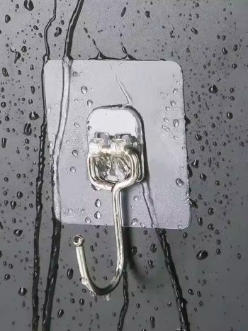 Waterproof Adhesive Wall Hooks Stainless Steel No Drill 5pcs | Kisasahome Kenya