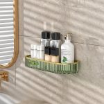 Acrylic Bathroom Shelf Rectangular Wall Organizer | Kisasahome Kenya