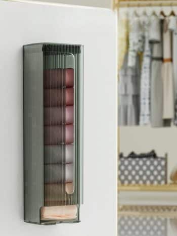 Wall Mounted Underwear Storage Box Dispenser No-Drill | Kisasahome