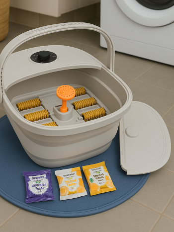Electric Foot Spa Bath Massager Foldable Heat Rollers | Kisasahome Kenya