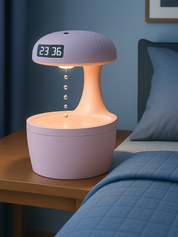 Anti-Gravity Water Drop Humidifier 800ml Night Light USB | Kisasahome Kenya