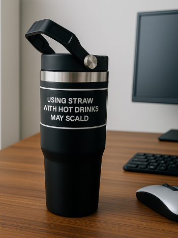 900ml Vacuum Insulated Tumbler Straw Handle 30oz | Kisasahome Kenya
