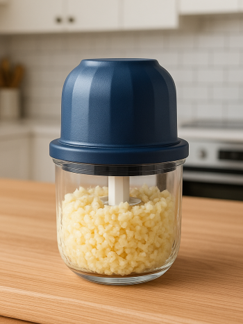 Electric Garlic Chopper USB Rechargeable Glass Bowl 6-Blade | Kisasahome Kenya