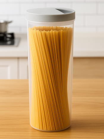 Plastic Spaghetti Cereal Containers Storage Jars