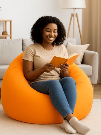 Inflatable Bean Bag Chair Foldable Indoor Outdoor 110cm | Kisasahome Kenya