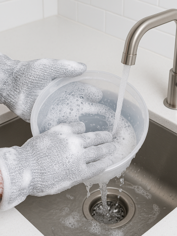 A Pair of Utensils Washing Scouring Gloves/Washing Gloves / Dishwashing Scrubbing Gloves Waterproof Kitchen | Kisasahome Kenya