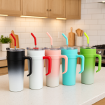 1200ml Stainless Steel Insulated Travel Mug with Straw | Kisasahome Kenya