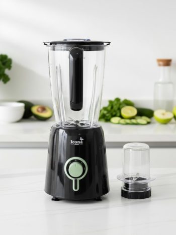 2 in 1 Blender, Super Blender, Juice Maker, Low Noise, 2 Speeds with Pulse Function, 350Watts, 1.5L ILB-750T