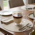 Double Walled Glass Mug with Handle Borosilicate | Kisasahome Kenya